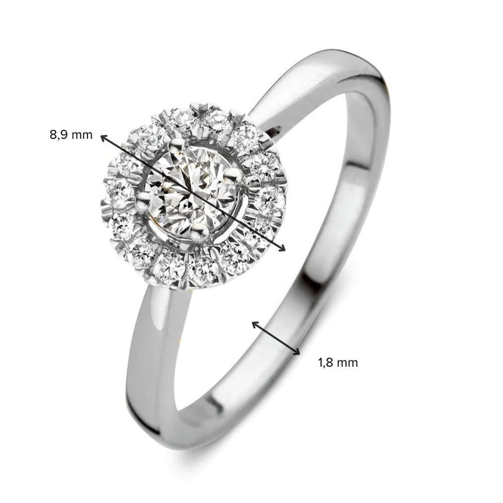 Ring Emma 0.50 ct. white gold