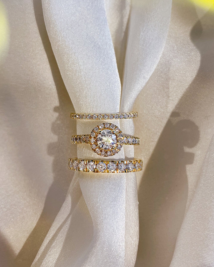 Ring Emma royal 1.00 crt. yellow gold