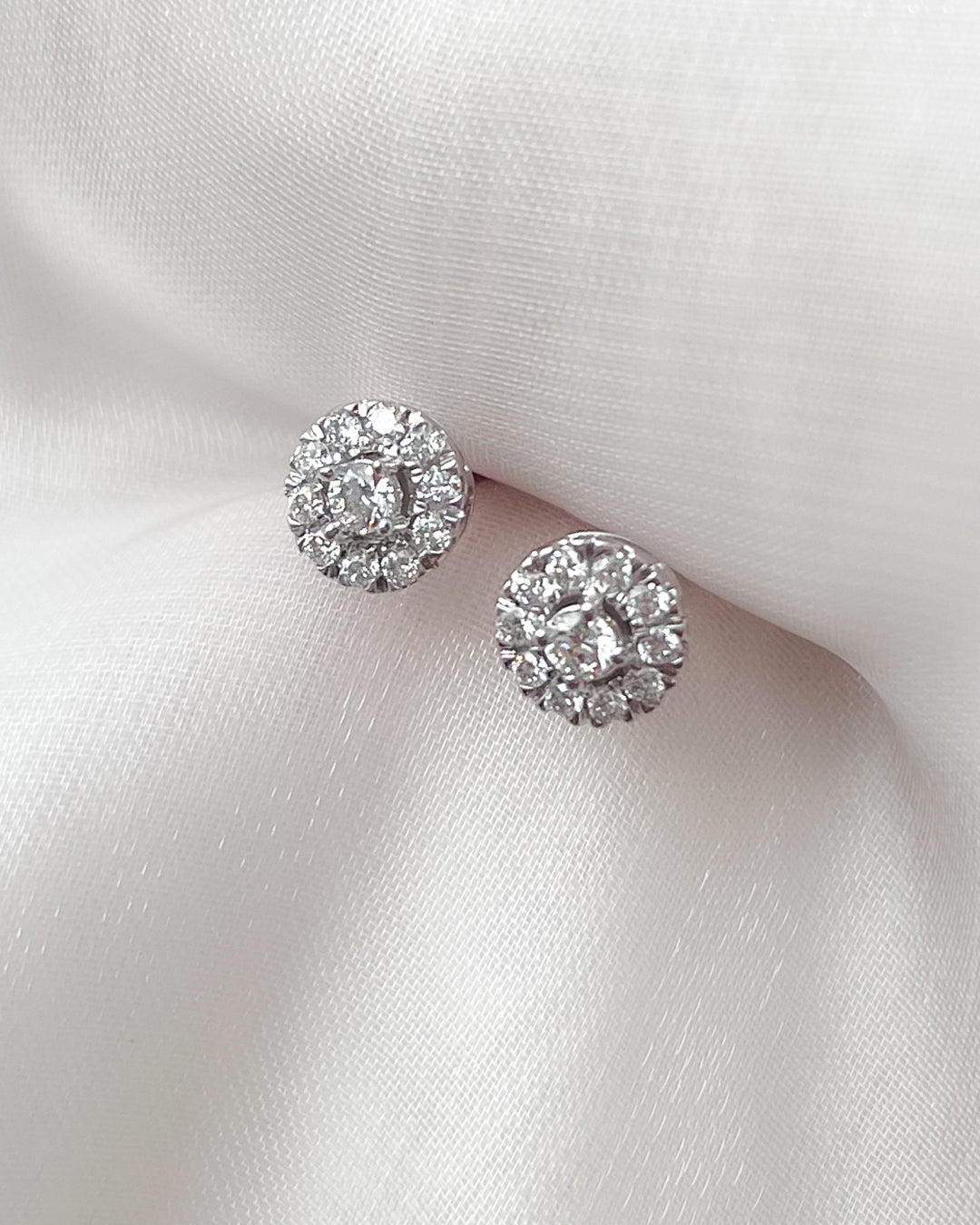 Ear studs Emma 0.20 ct. white gold